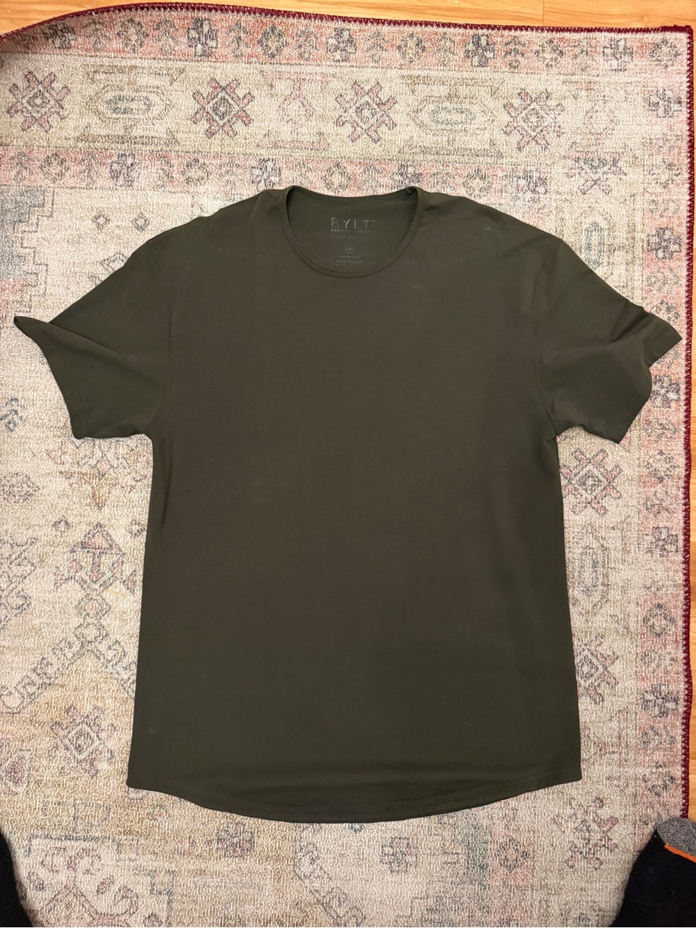 BYLT Basics Olive Crew Neck Short Sleeve Tee